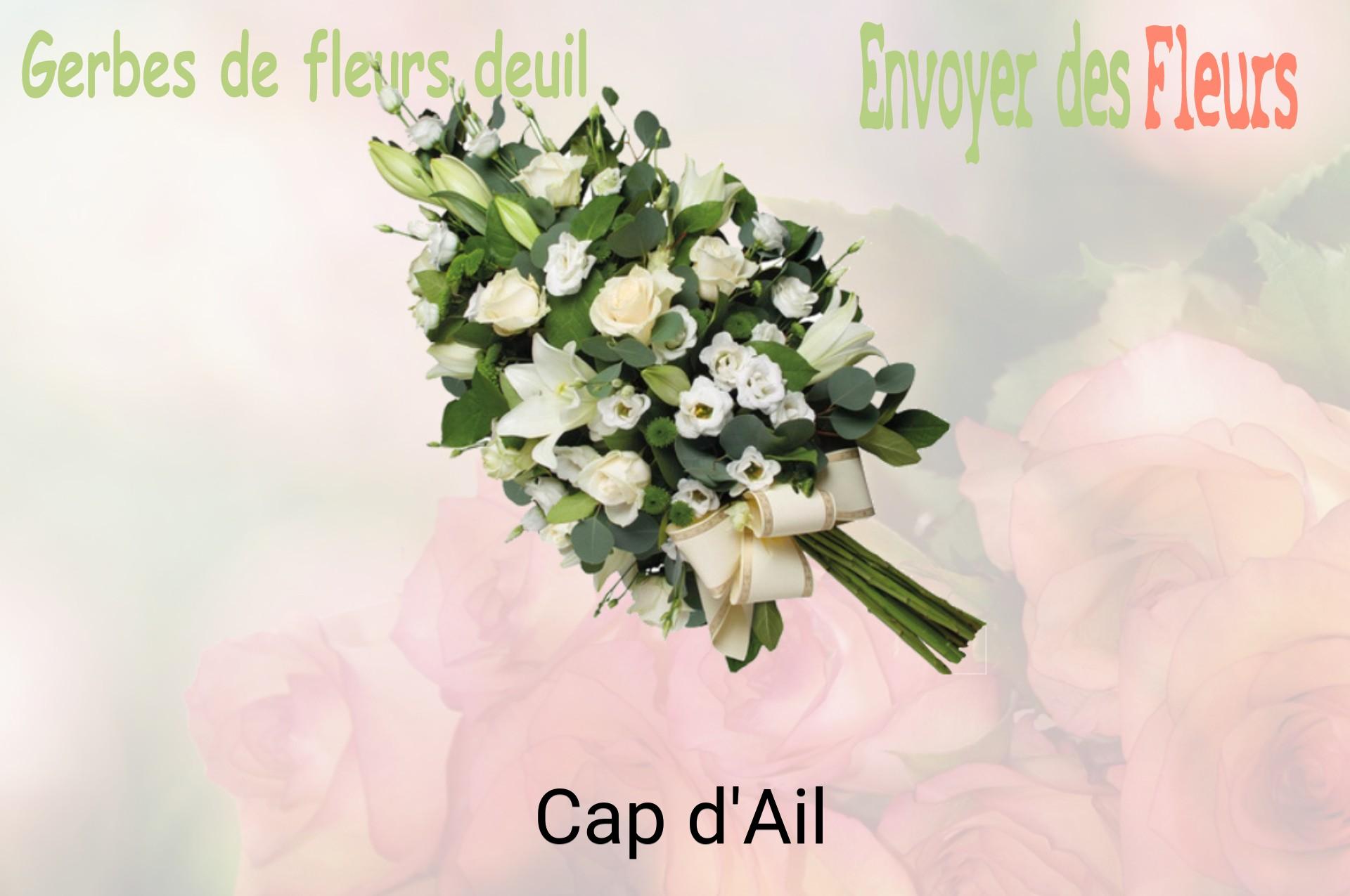 Gerbe de fleurs de deuil livrée à Cap-d'Ail